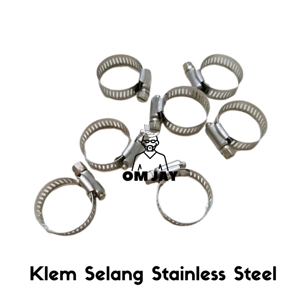 Jual Klem Selang Hose Clamp Stainless Ukuran 1 2 7 8 Shopee