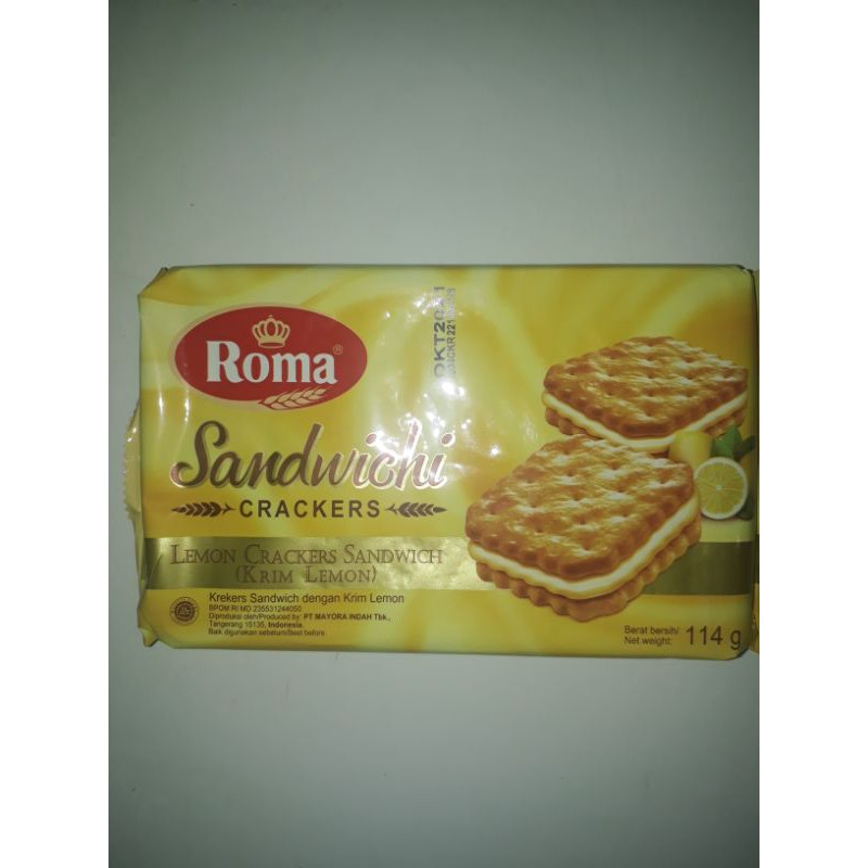 Jual Roma Sandwich All Variant (Peanut Butter, Chocolate, Lemon ...