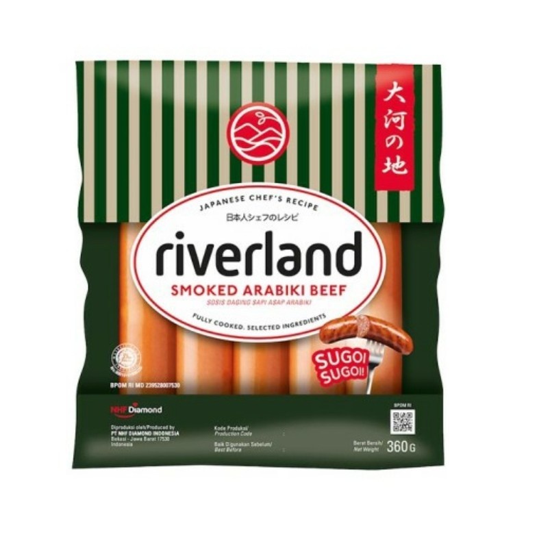 Jual Riverland Smoked Arabiki Beef Sausage / Sosis Sapi Jepang 360 gr ...