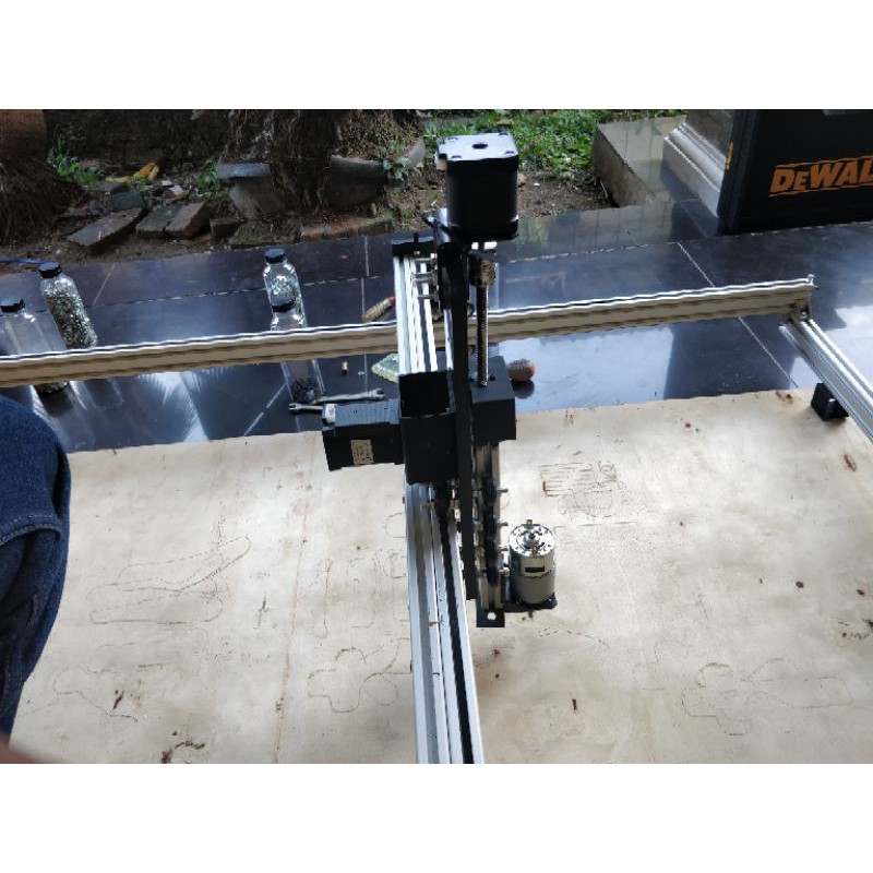 Jual cnc router frame 120*120 cm lengkap fullset tinggal pakai software ...