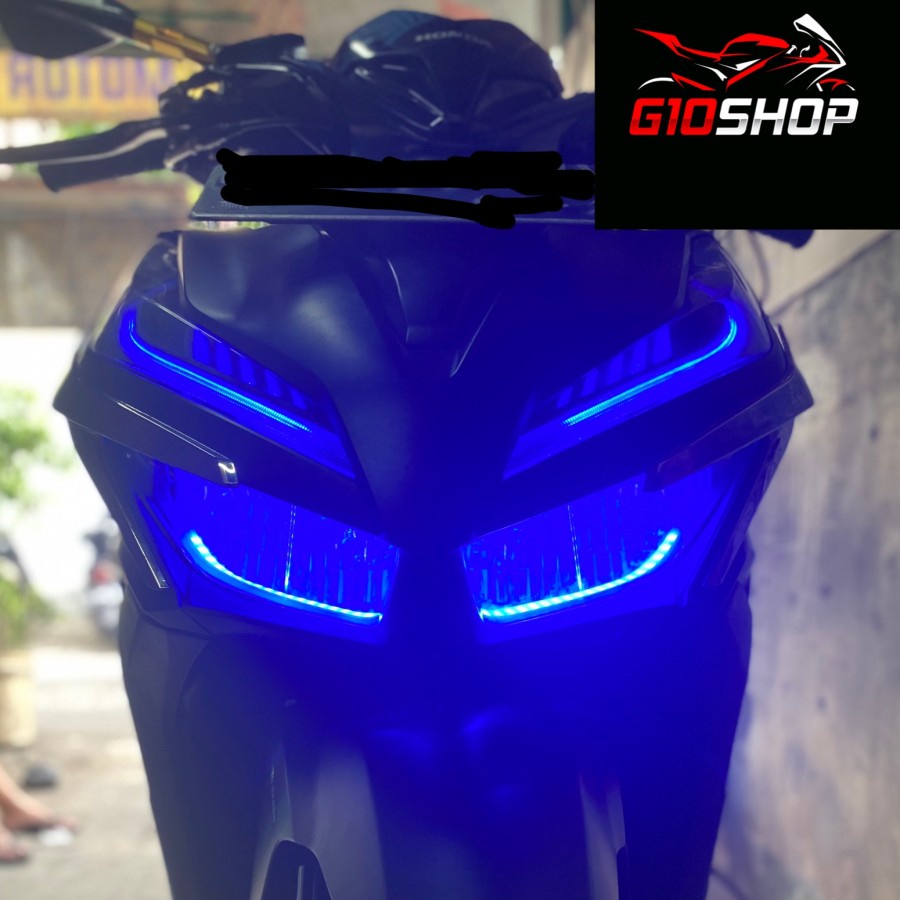 Jual Lampu Alis Led Cm Motor Vario Vario New Vario Old Biru Lampu Shopee