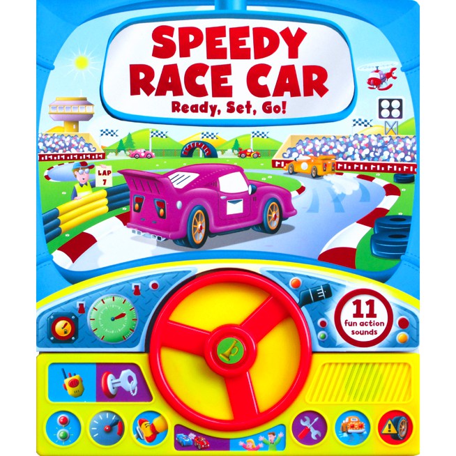 Jual SPEEDY RACE CAR READY SET GO 11 SOUND BOARD BOOK - 04166 | Shopee ...