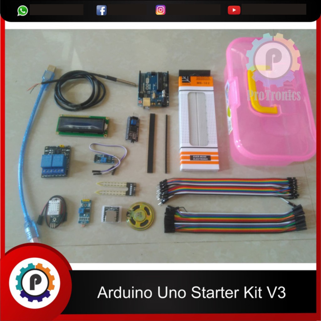 Jual Paket Arduino Uno Modul Starter Kit v3 | Shopee Indonesia