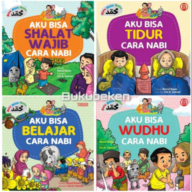 Jual Buku Anak Seri Adab Nabi: Shalat Wajib, Tidur, Belaja, Wudhu Cara ...