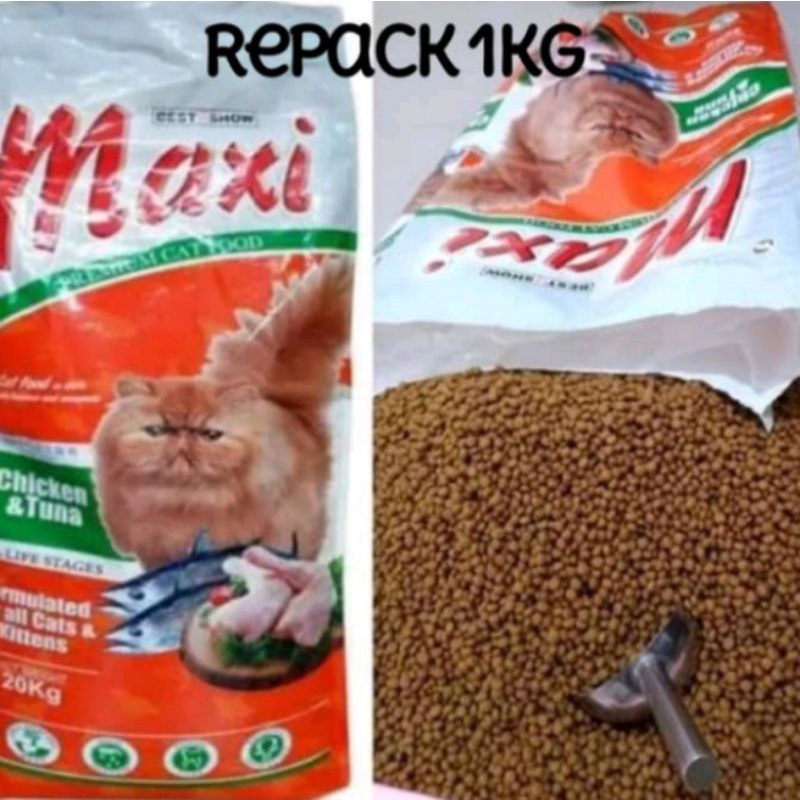 Jual Maxi Cat REPACK 1KG - Makanan Kucing Maxi 1kg Maxicat maxi catfood ...