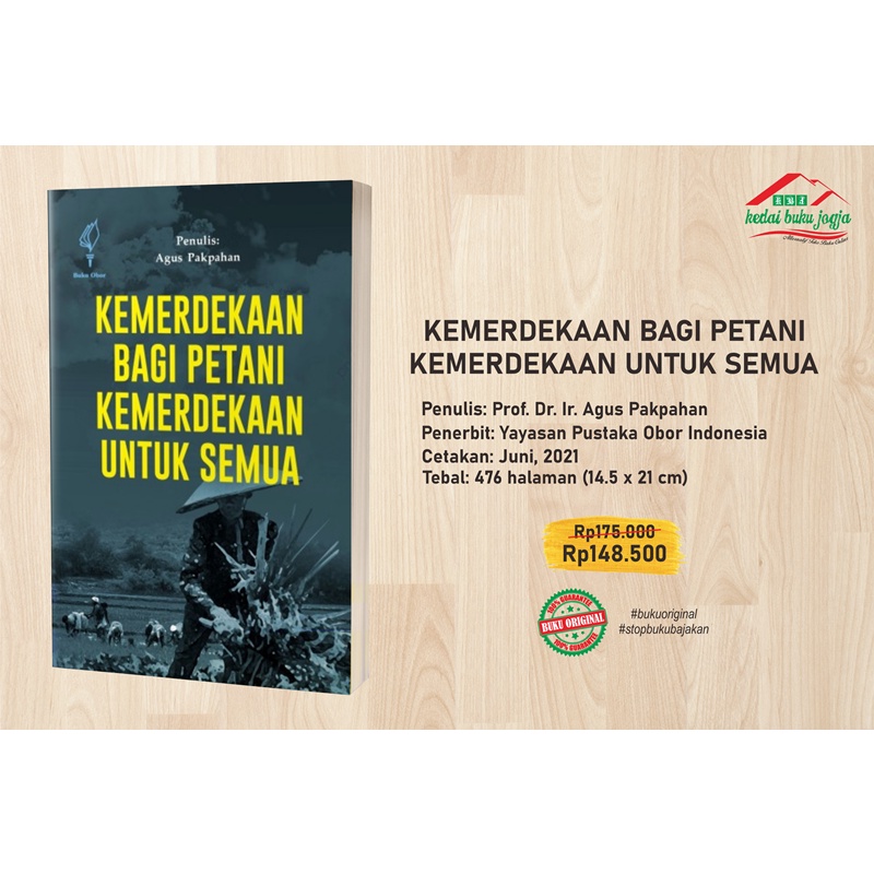 Jual Buku KEMERDEKAAN BAGI PETANI KEMERDEKAAN UNTUK SEMUA - Agus ...