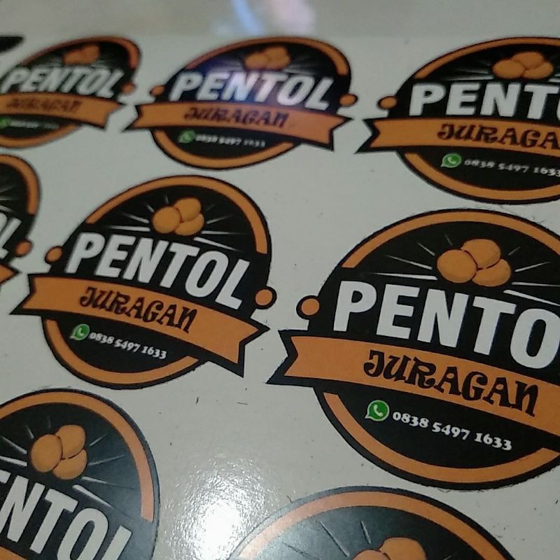 Jual Stiker Produk Makanan Stiker Label Makanan Bakso Pentol Shopee