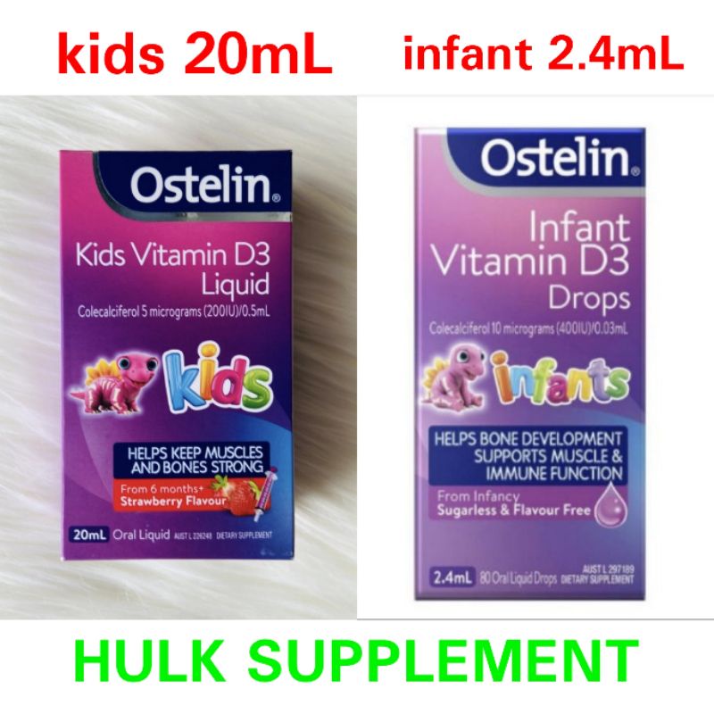 Jual ostelin kids kid / infant vitamin d3 vit d3 liquid / drops 20ml 20