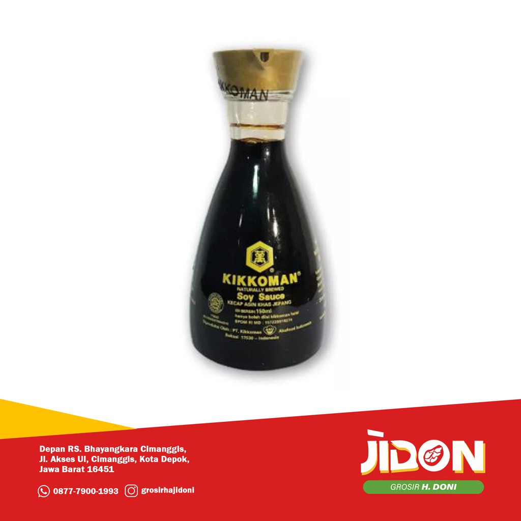 Jual Kikkoman Soy Sauce HALAL Dispenser Botol 150 ML Shopee Indonesia
