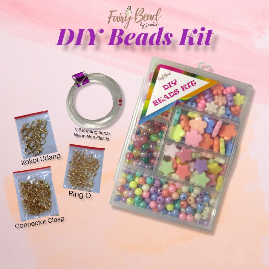 Jual DIY Jewelry Kit, DIY Bead Set, Manikmanik Perhiasan Anak DIY