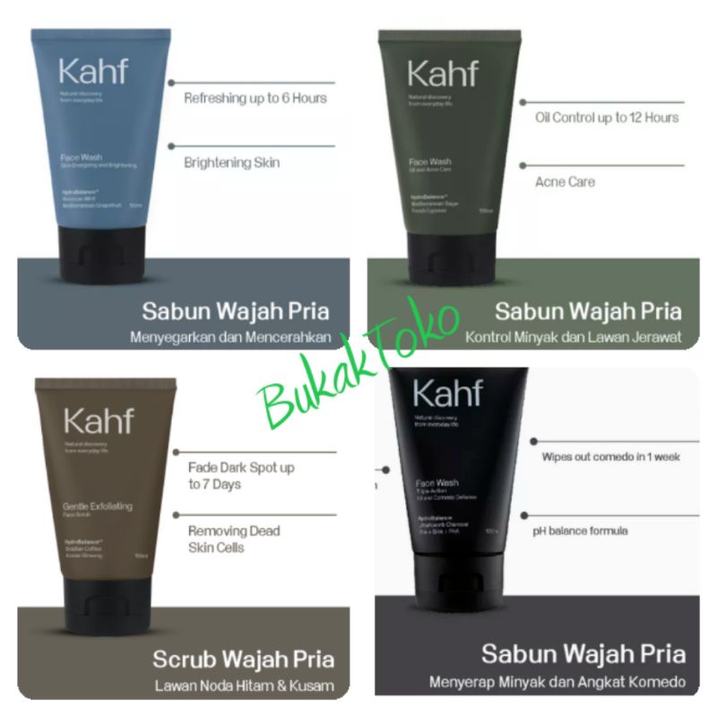 Jual Kahf Face wash Sabun Muka 100ml Shopee Indonesia