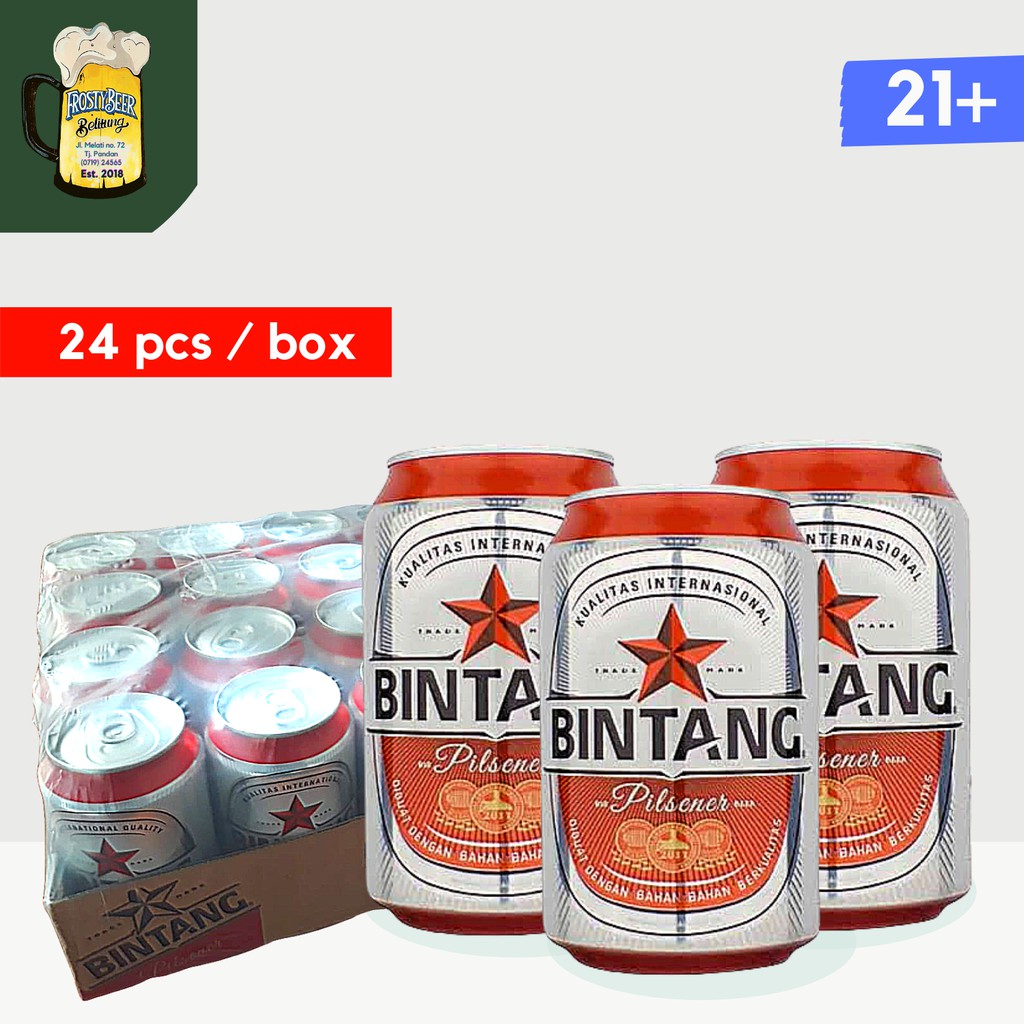 Jual Bintang Beer 320 Ml Can - Bir Bintang Kaleng Kecil Isi 24 Per Box ...