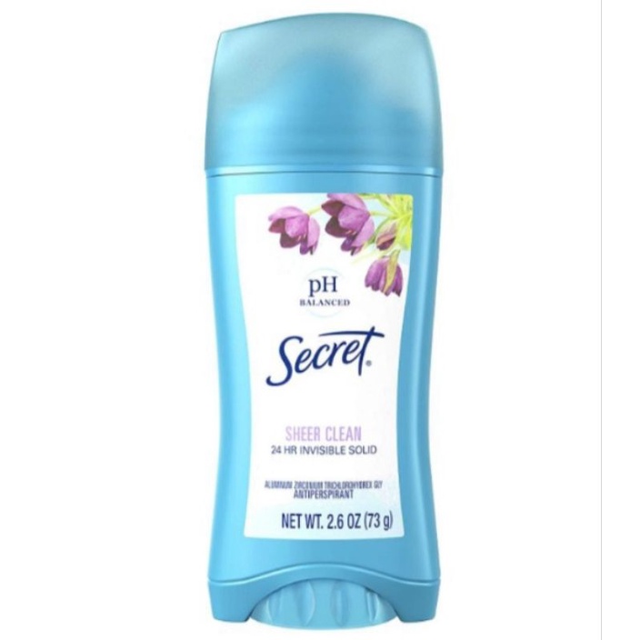Jual Secret deodorant Sheer Clean invisible solid 73g | Shopee Indonesia