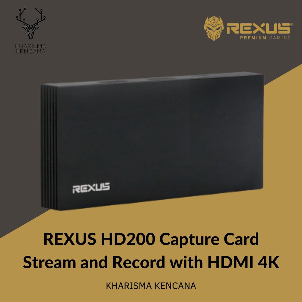 Jual REXUS HD200 Capture Card Stream and Record with HDMI 4K | Shopee ...
