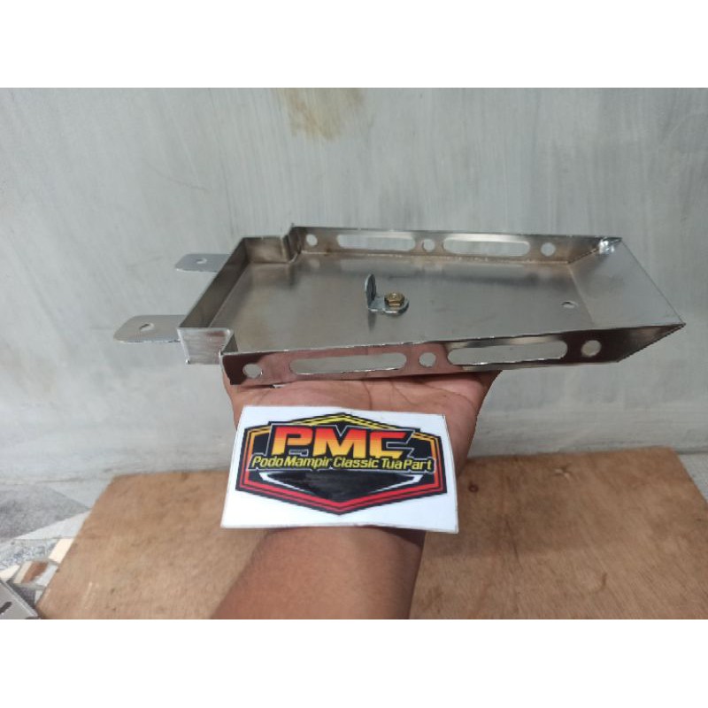 Jual AKI 01 WADAH TEMPAT AKI TIPIS PANGKON ACCU SLIM MOTOR HONDA CB GL