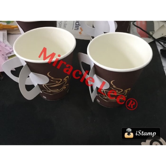 Jual Paper Cup Gagang - Gelas Kopi 9 OZ - Paper Gagang - ISI 50 pc ...