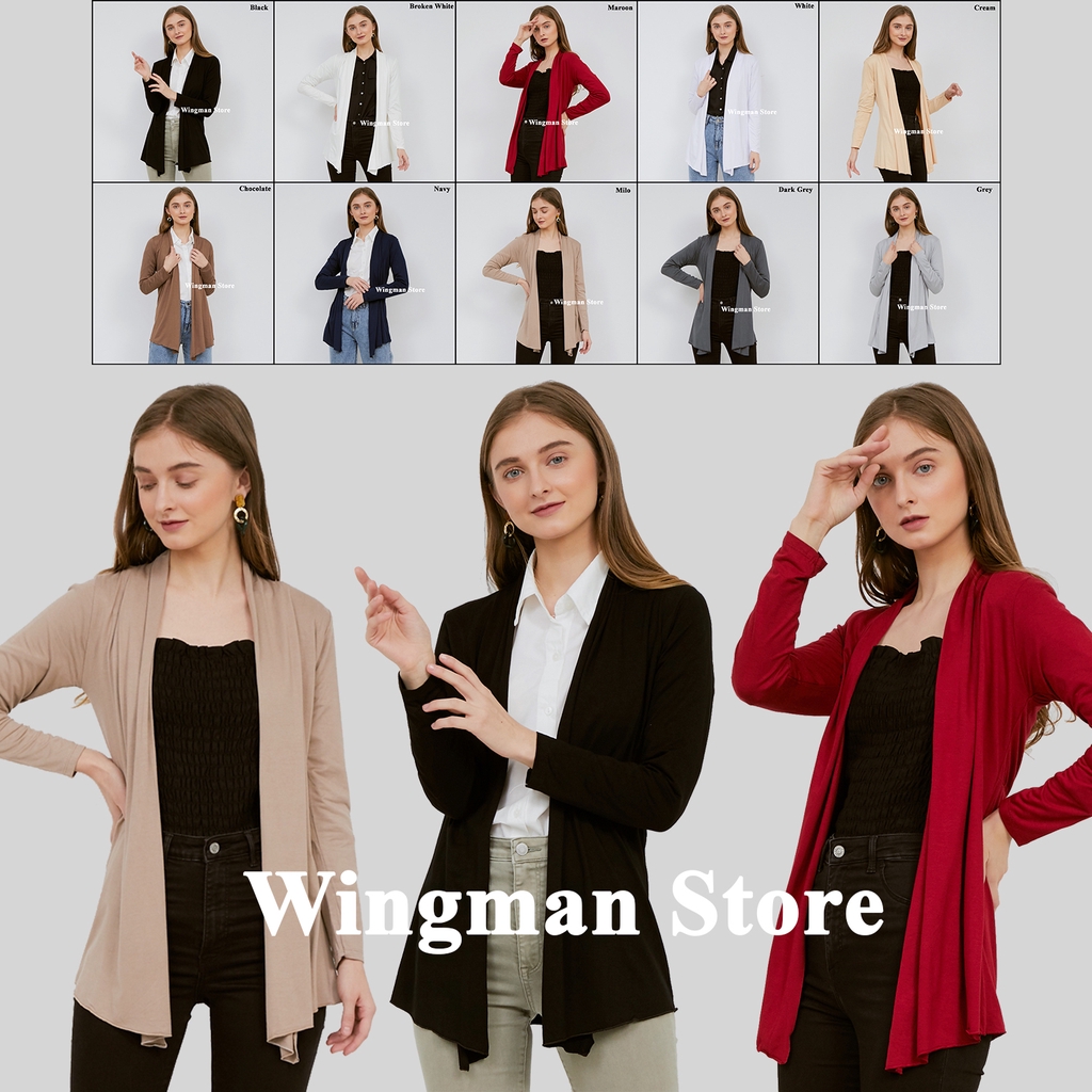 Cardigan Lengan Panjang Scarlet Red