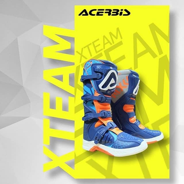 Jual Biker Sepatu Sepatu Trail Ori Boots Cross Original Acerbis X Team Blue Orange Biru Sepatu