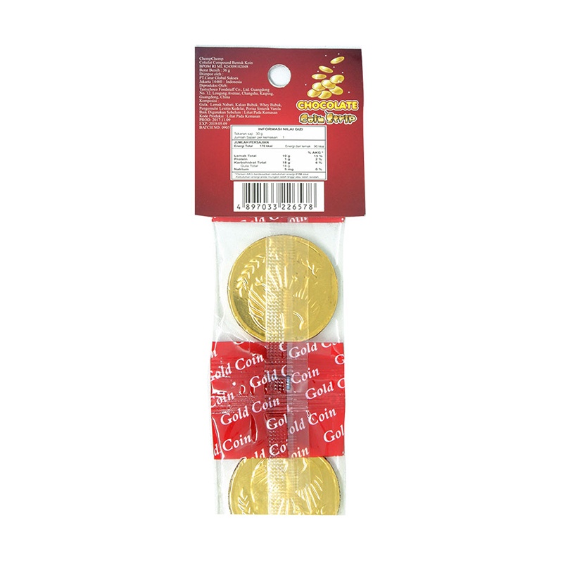 Jual Chomp-Chomp Chocolate Coin Strip 36 g | Shopee Indonesia