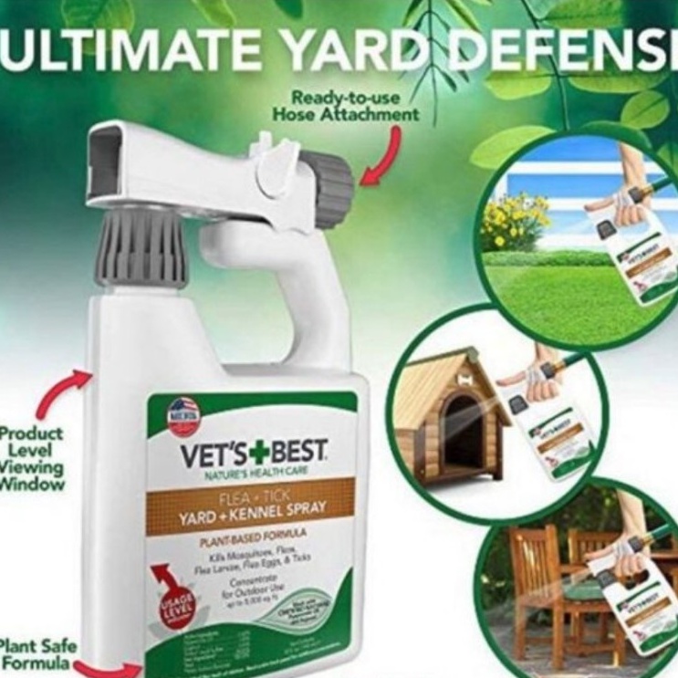 Jual Bramton Vet Best Flea & Tick Yard Kennel Spray 945ml Vet's