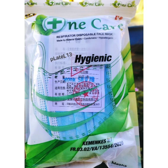 Jual Masker 3ply OneCare Hygienic isi 50pcs Kemasan Sachet | Shopee ...