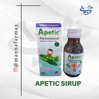 Jual APETIC SIRUP (PARACETAMOL 120 MG/ 5 ML) ISI 60 ML | Shopee Indonesia