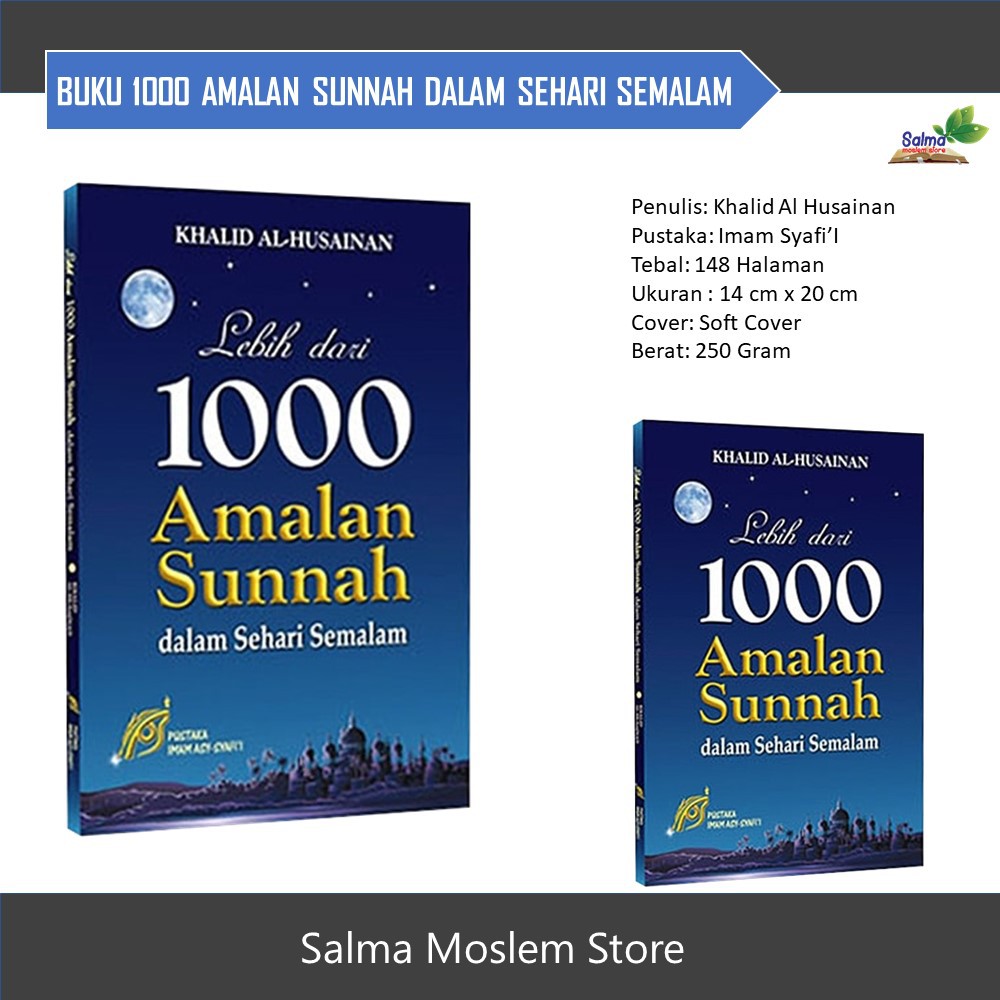 Jual Buku 1000 Amalan Sunnah Dalam Sehari Semalam Pustaka Imam Syafii Shopee Indonesia 1803