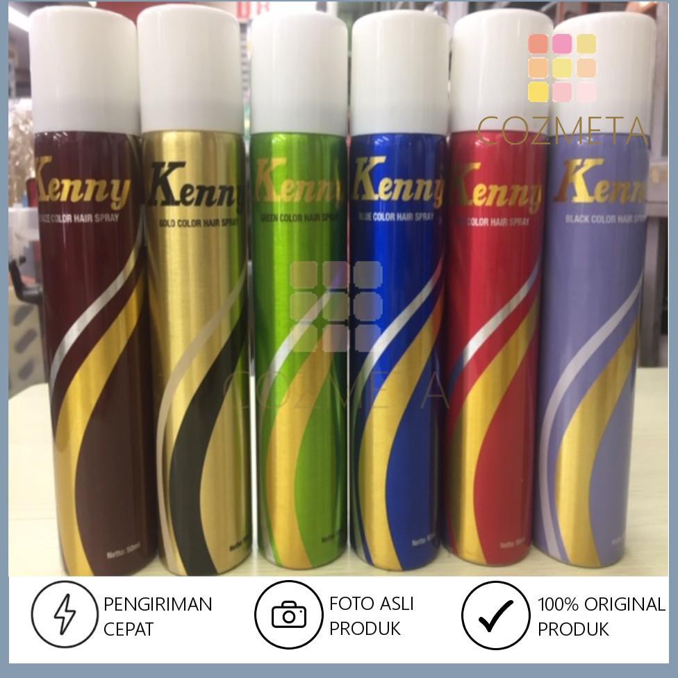 Jual Kenny Color Hair Spray Temporary Hairspray Rambut Warna 50ml (KODE