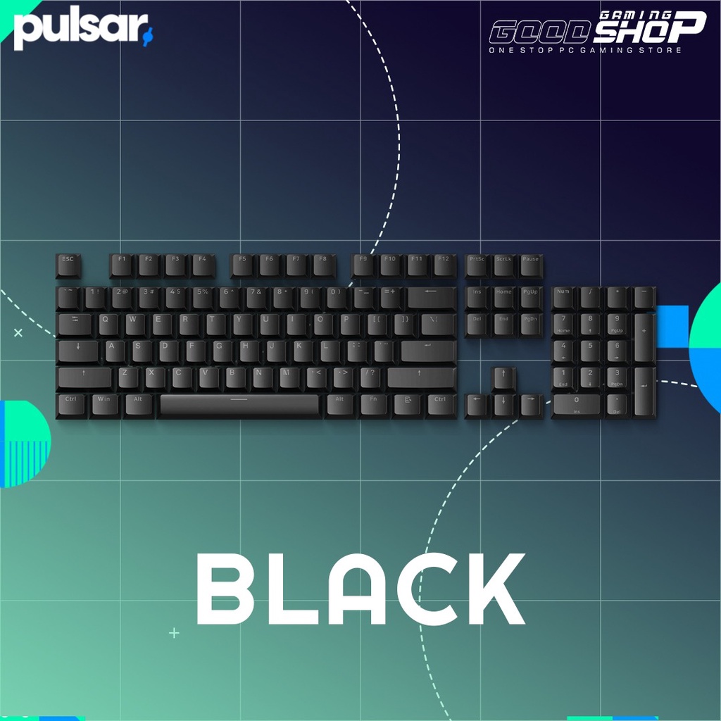 Jual Pulsar Low Profile US ANSI - PBT Doubleshot - Keycaps (104 Set US ...