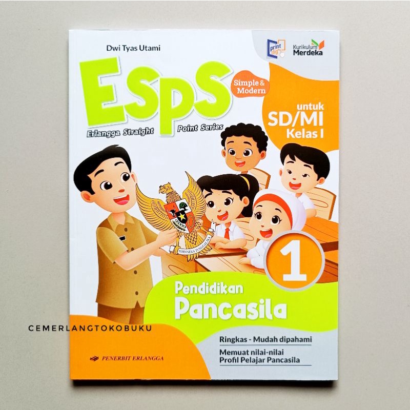 Jual Buku Esps Pendidikan Pancasila Kelas 1 Sd Penerbit Erlangga