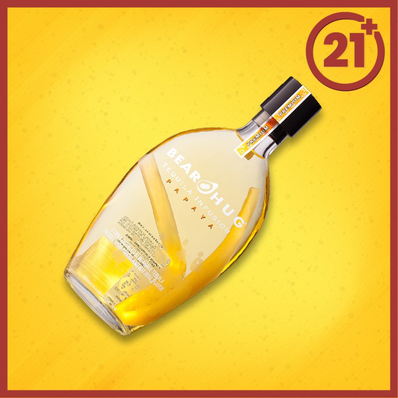 Jual Bear Hug Papaya Tequila 1000 ml ( Resmi dan Original By Bottle