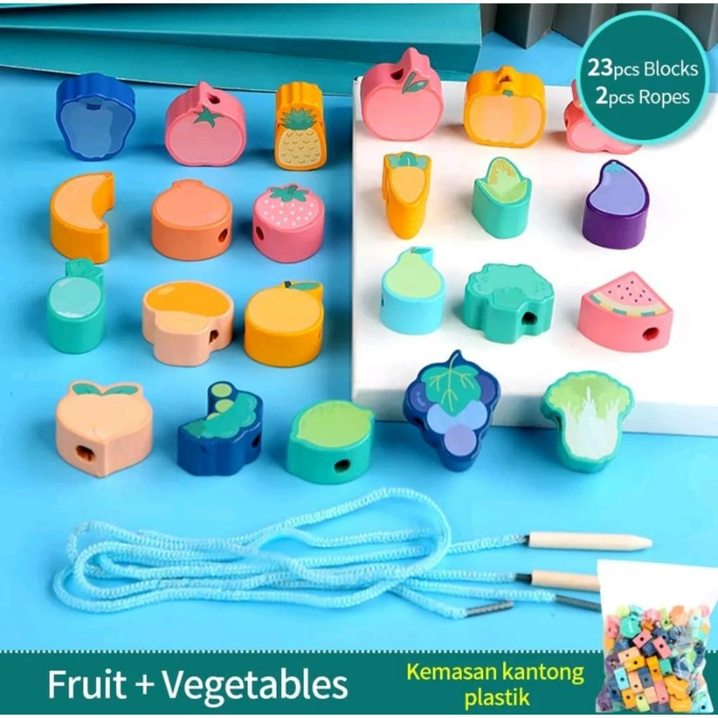 Jual MAINAN MONTESSORI KAYU EDUKASI ANAK MERONCE 3D WOODEN TOYS MAINAN ...