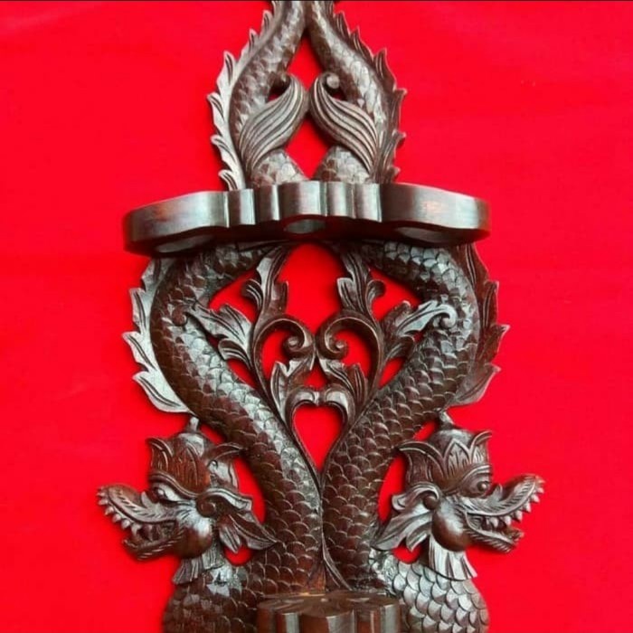 Jual Jagrak Blawong Keris Naga Kembar Temanten Bahan Kayu Jati Asli Paling Antik Kf Shopee