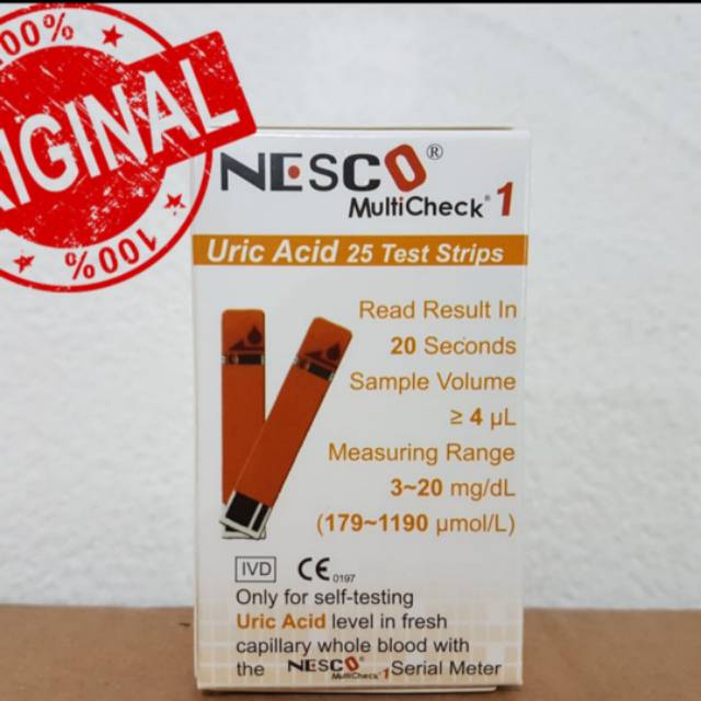 Jual STRIP NESCO MULTICHECK ASAM URAT (URIC ACID) | Shopee Indonesia