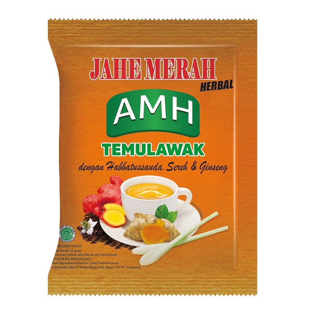 Jual Jahe Merah Temulawak Amh Renceng Isi Sachet Jahe Original