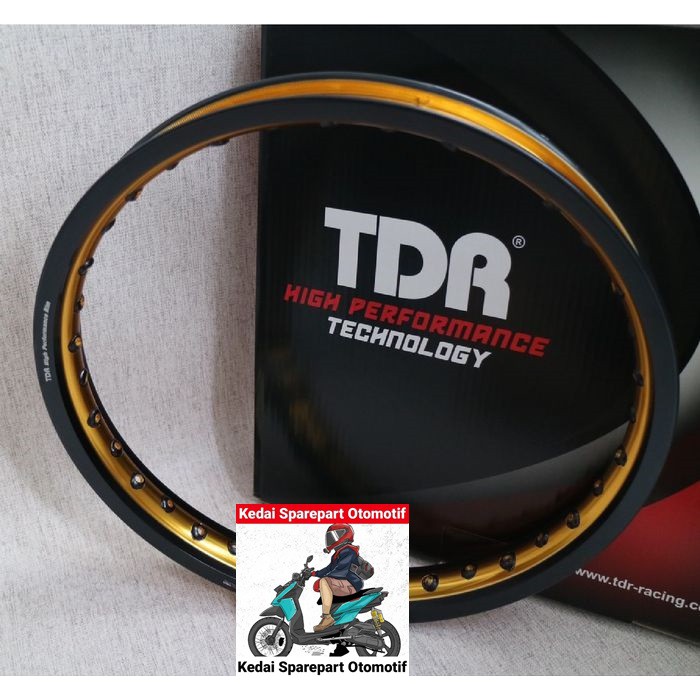 Jual Velg - Rim TDR Wx Shape Two Tone 17 x 160 Warna Black Gold Hitam ...