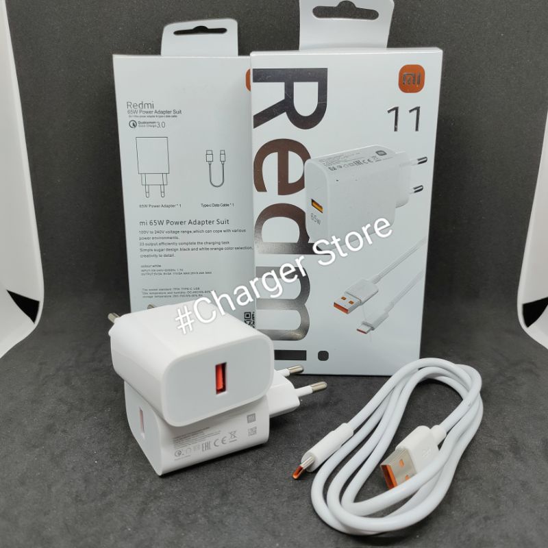 Jual Charger Xiaomi W Fast Charging Type C Adapter Suit Original Shopee Indonesia