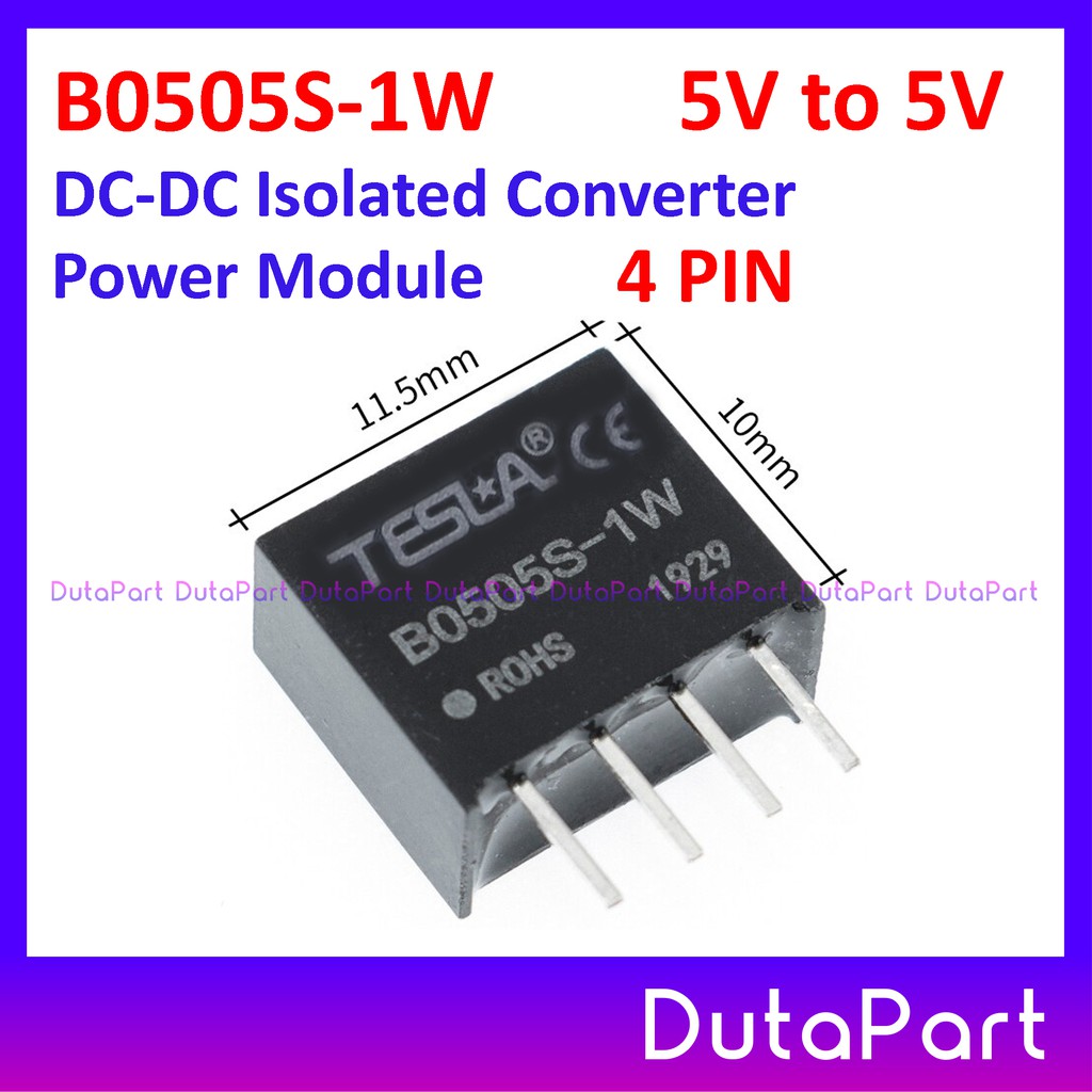 Jual B0505S-1W B0505S 1W 5V DC-DC Isolated Converter Power Module 4 PIN ...