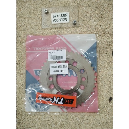 Jual Gear Belakang Motor Merk TK Racing Ukuran 428 - 38T Mega Pro Ger ...