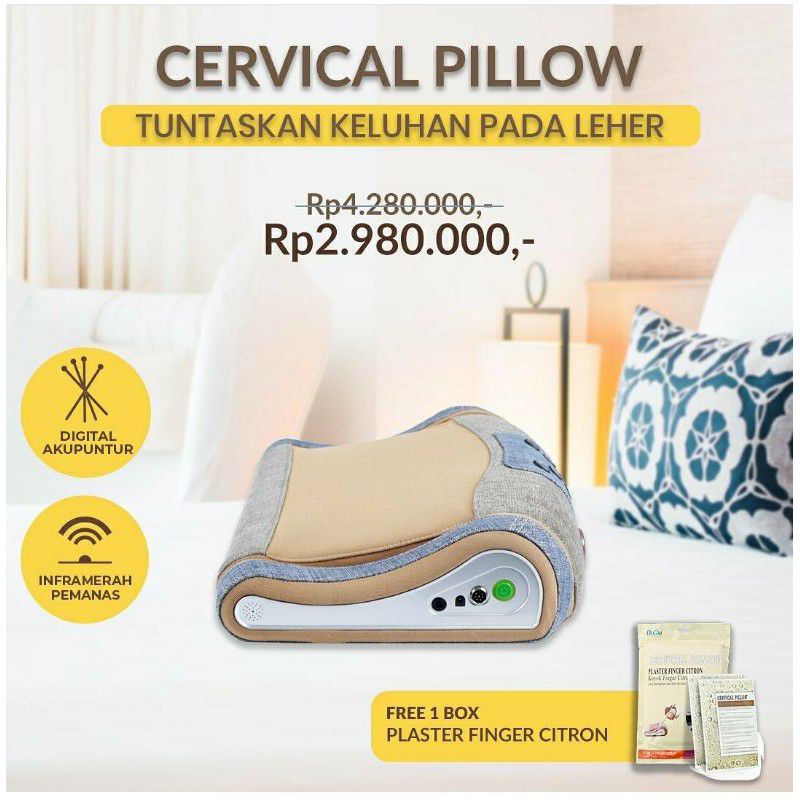 Jual Jaco Cervical Pillow Bantal Terap Leher Shopee Indonesia