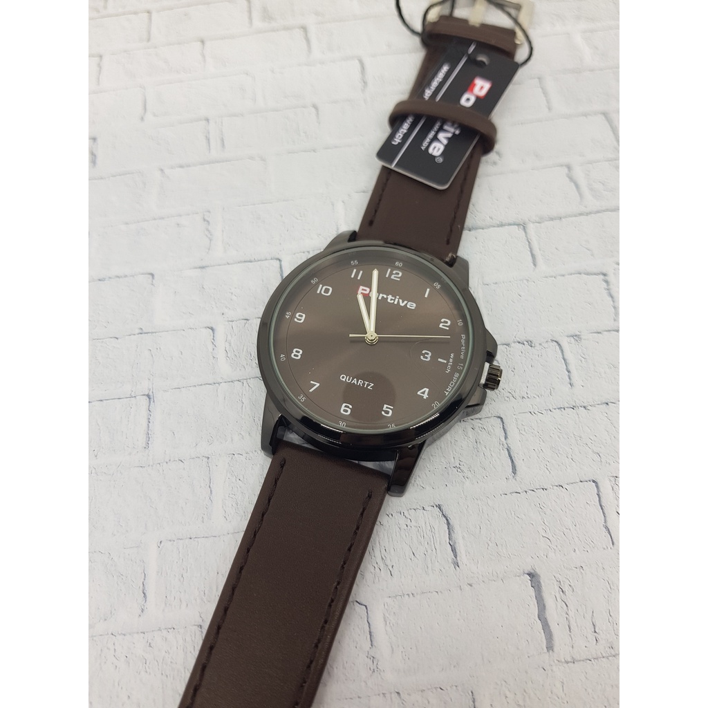 Jual [DK] Jam tangan pria PORTIVE kulit sport anti air high