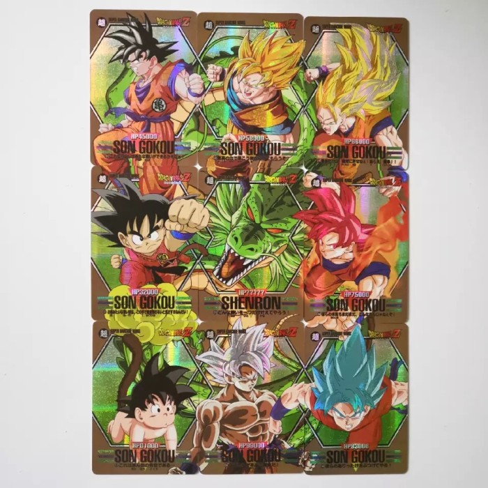 Jual Kartu Dragon Ball Z Super Barcode Wars Fullset 9 Pcs Goku Zhenlong