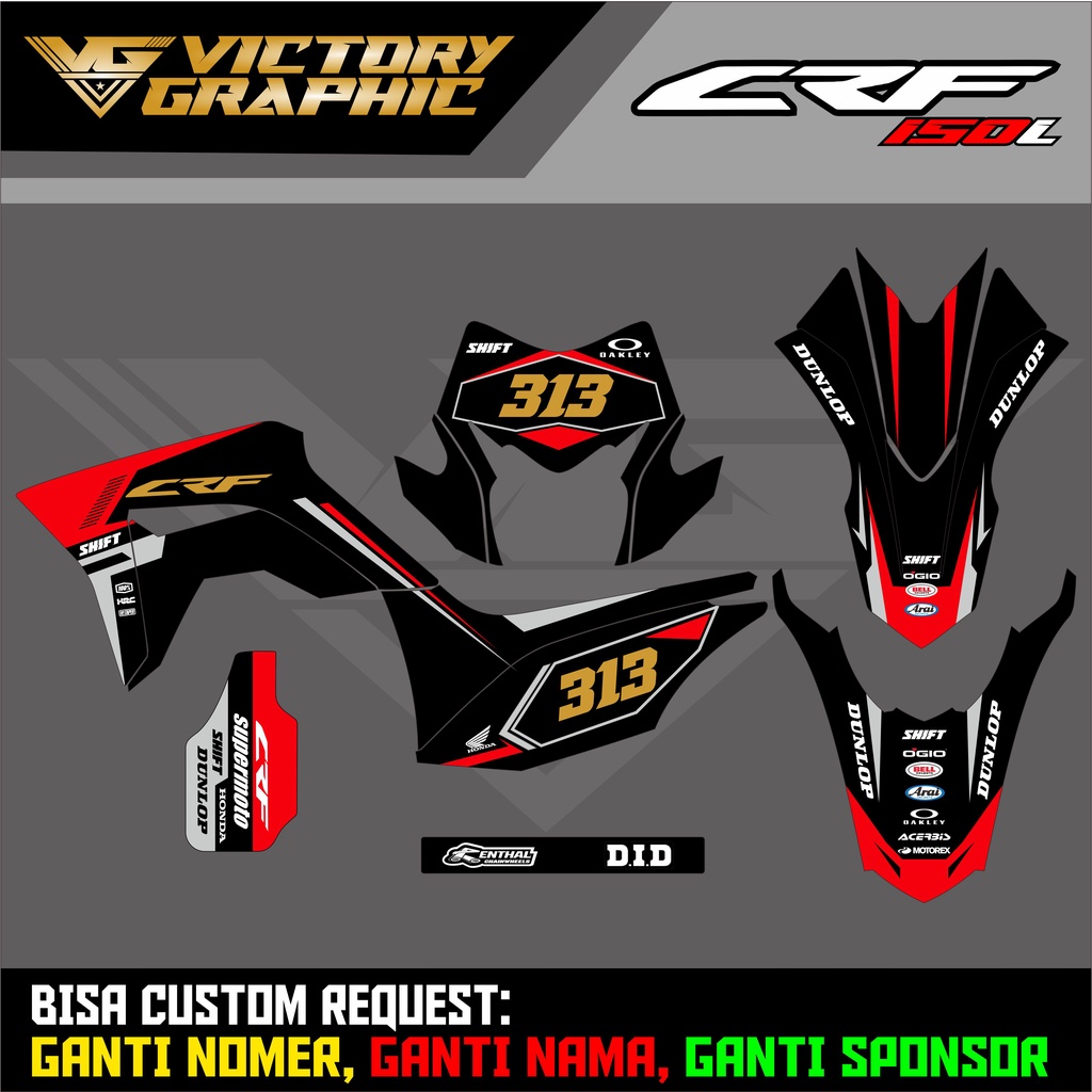 Jual Decal Crf L Full Body Stiker Motor Decal Stiker Crf Stiker Motor Crf Shopee