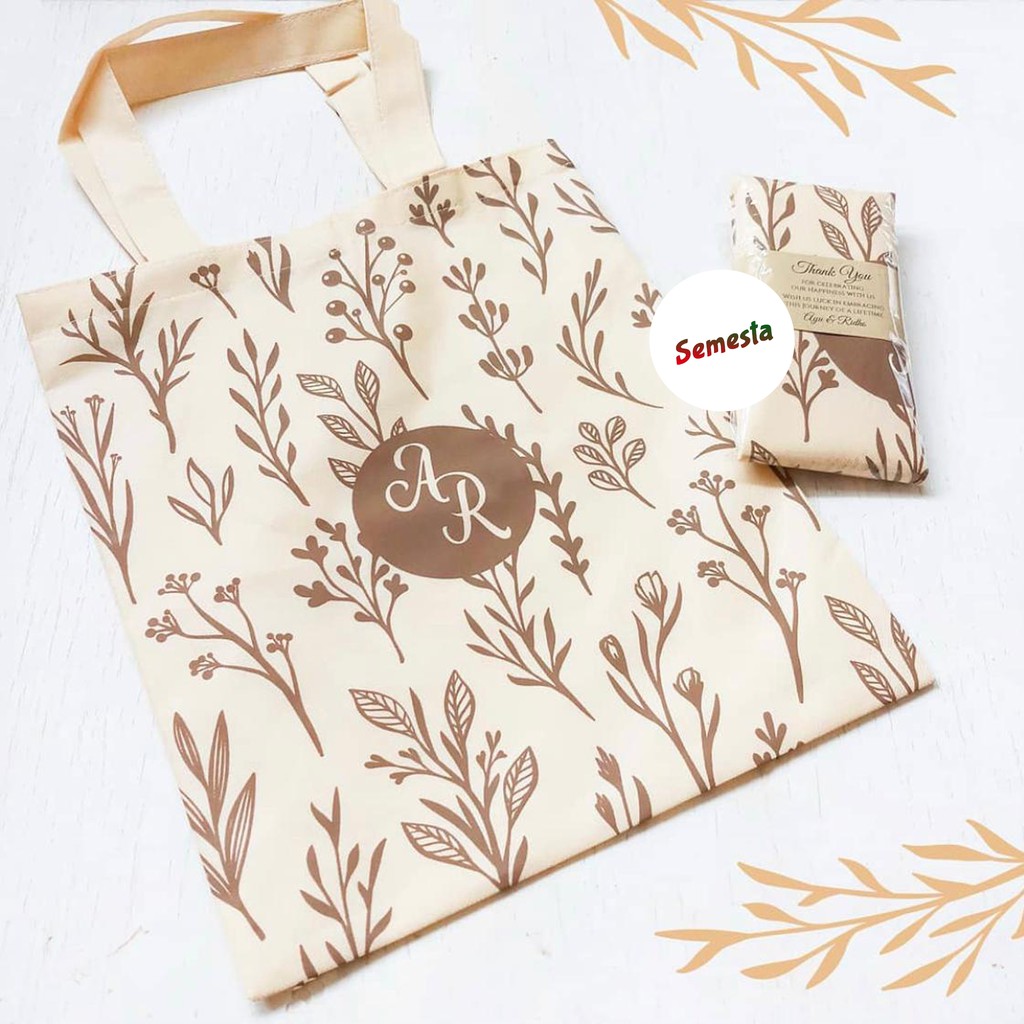 Jual Totebag Suvenir Pernikahan Wedding Nikah Gerabah Ultah Penganten Ulang Tahun Unik Lucu 7230