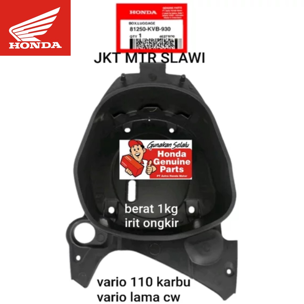 Jual Box Bagasi Vario Karbu Vario Lama Ori Honda Ahm Shopee Indonesia