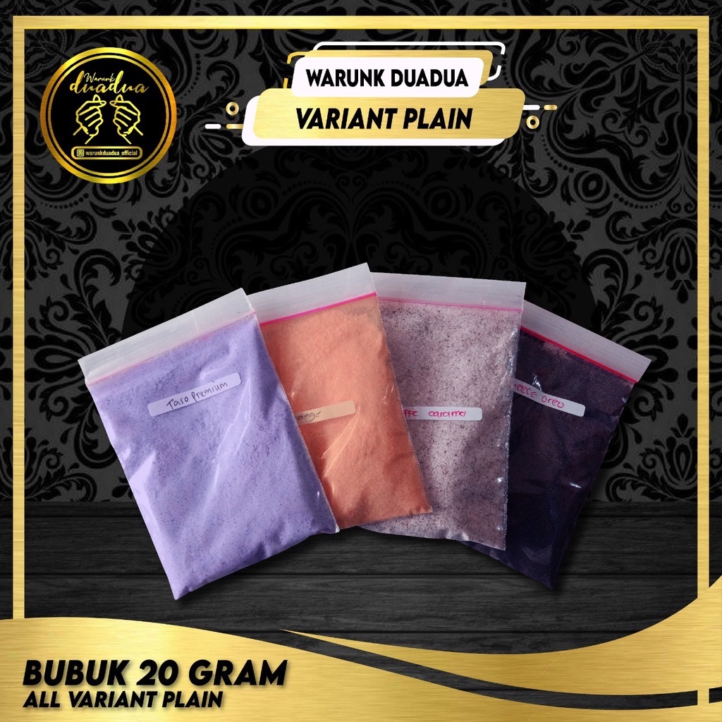 Jual Bubuk PLAIN 20 gr / Bubuk plain Kemasan 20 gr / Powder Minuman All ...