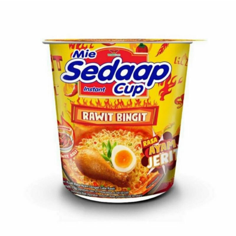 Jual Sedap Cup Rawit Bingit Mie Instan Cup Rasa Rawit Bingit Shopee