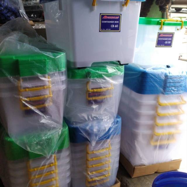 Jual container box putih cb60 beroda | Shopee Indonesia