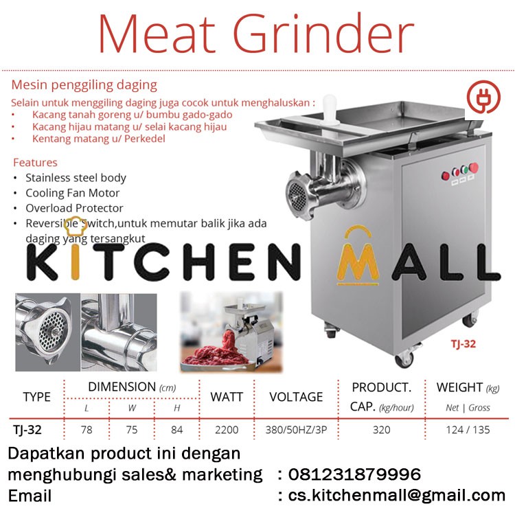 Jual Getra Tj 32 Meat Grinder Mesin Penggiling Daging Kacang