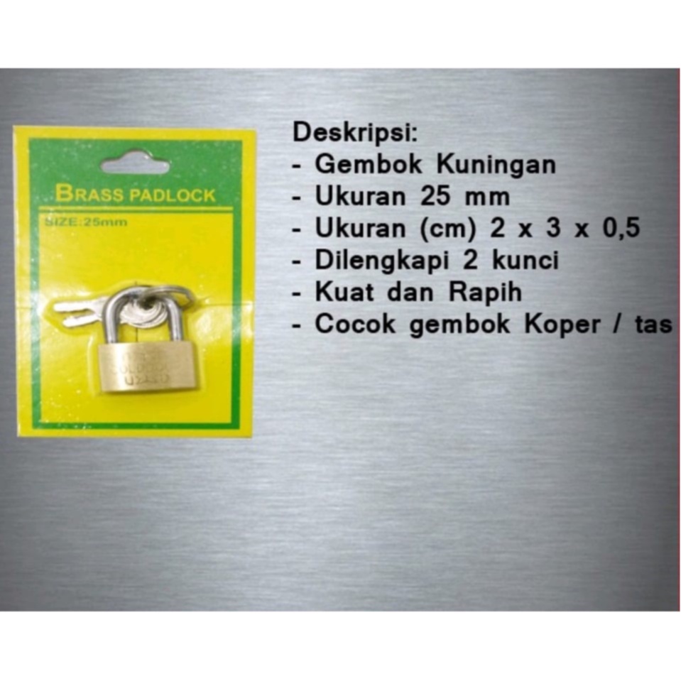 Jual Gembok 20/25/30/40 mm Kuning | Padlock Kuning | Shopee Indonesia